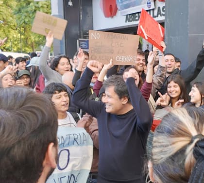 Facundo Manes, durante la marcha universitaria