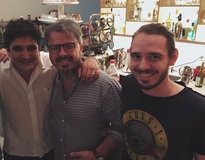 Facundo Oliver junto a Mauro Colagreco y Donato De Santis.