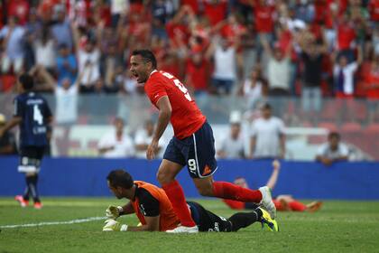 Facundo Parra fue la imagen del desahogo del Rojo