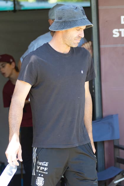 Facundo Pieres, concentrado antes de salir a defender los colores de Ellerstina Indios Chappaleufú