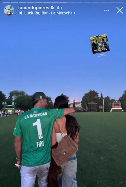 Facundo Pieres y la foto con la que confirmó su noviazgo con Zaira Nara