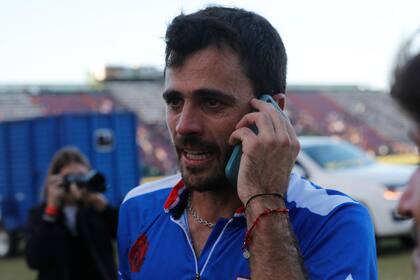 Facundo Sola, el autor del gol de oro en un día muy especial para él, a dos años de la muerte de su padre, Rubén.