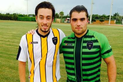 Facundo Torres y Tyler Brewc, futbolistas de Lions de Florida
