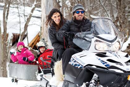 Facundo y su mujer iniciaron a sus tres hijos en la vida de montaña