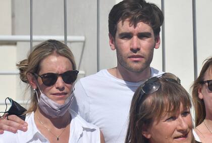 Facundo y Valentina Macarrón encabezaron, en marzo del año pasado, en Río Cuarto una marcha en defensa de su padre, Marcelo, acusado de ser el instigador del homicidio de su esposa, Nora Dalmasso