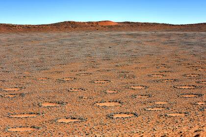 Círculos de hadas, ubicados en el desierto de Namibia