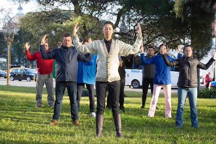 Falun Dafa en las plazas