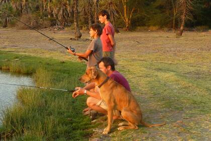 Su marido Chris, y sus hijos Kian y Dylan