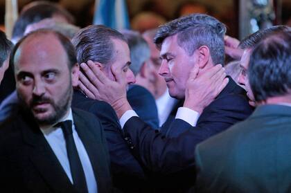 El juez de la Corte Juan Carlos Maqueda, en el último adiós a De la Sota.