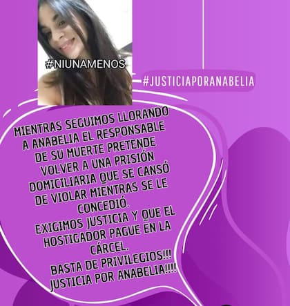 Familiares y amigos de Anabelia Ayala realizarán un homenaje a la chica, quien denunció por violencia de género a Oscar Junior Benítez