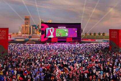 El Fan Fest, uno de los lugares emblemáticos en los últimos mundiales para el consumo de cerveza y la aglomeración de hinchas.