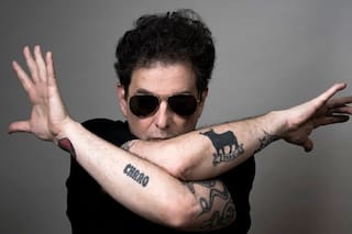 Andrés Calamaro. "Canto para Maradona como si solo me escuchara él"