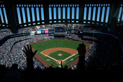 Fanáticos en el Yankee Stadium.