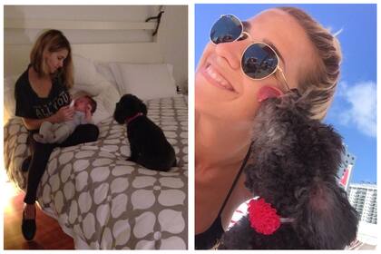 Fandiño publicó fotos con Pachita, su perra, en su cuenta de Instagram.