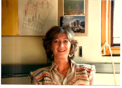 Fanny, en otros tiempos, cuando tenía su estudio de arquitectura en Israel
