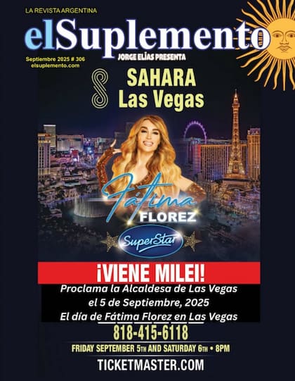 Fátima Florez anunció su show en Las Vegas con la presencia de Javier Milei