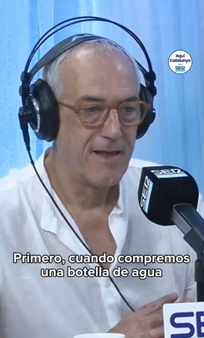 Faustino Muñoz en Ser Catalunya (Foto: Captura TikTok @sercatalunya)