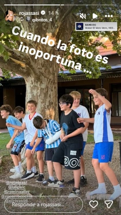 Fausto Castro festejó el pase a sexto grado con sus amigos y Sabrina Rojas estuvo presente