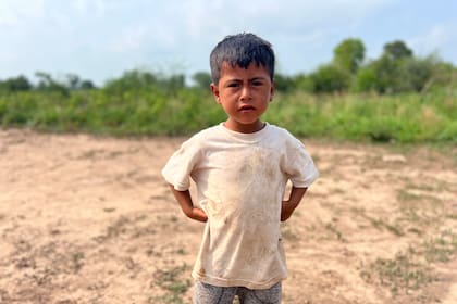 Fausto, de 5 años, es el hijo menor de Tila