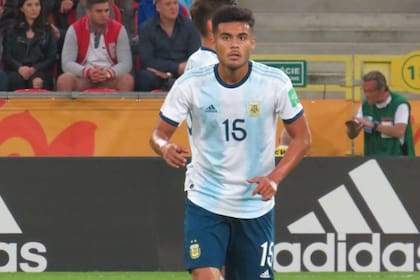 Fausto Vera marcó el primer gol del partido en el debut de la Argentina en el Mundial Juvenil, ante Sudáfrica.