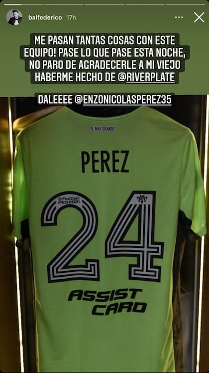 Fede Bal se emocionó y le agradeció a su papá por haberlo hecho hincha de River