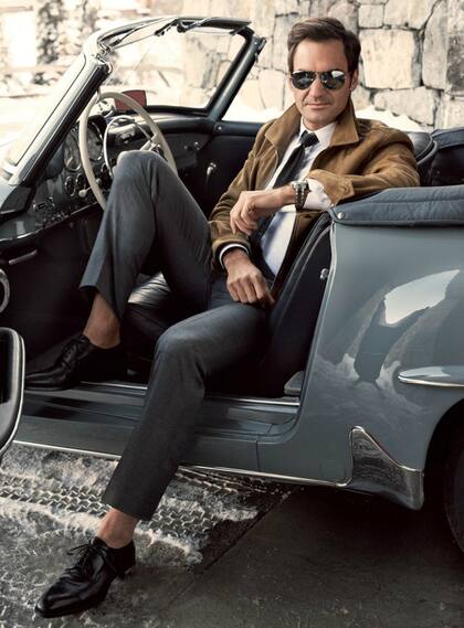 Federer, en su faceta como modelo