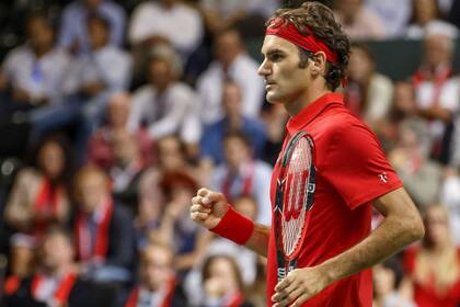 Federer le dio el primer punto a Suiza