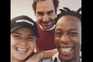 La broma de Federer: interrumpió un tierno video de Svitolina y Monfils