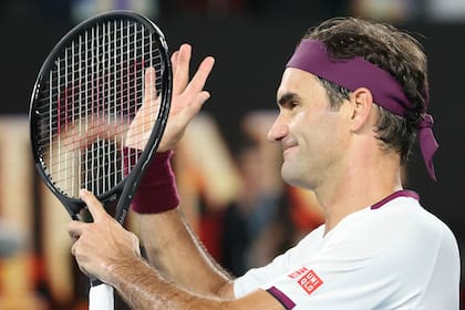 Federer, en uno de sus partidos este año en Melbourne