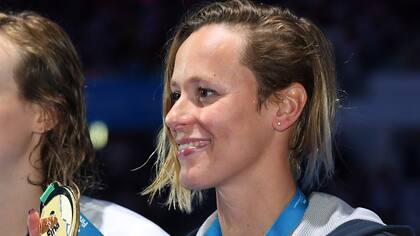Federica Pellegrini y su medalla dorada