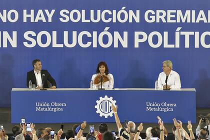 Federico Achaval, Cristina Kirchner y Abel Furlán