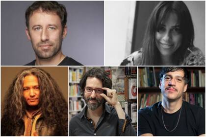 Federico Bianchini, Marina Mariasch, Walter Lezcano, Andrés Neuman y Enzo Maqueira, presentes en la Feria del Libro