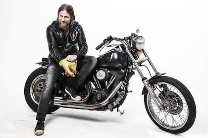 Federico Bonomi, fanático de las motos Custom