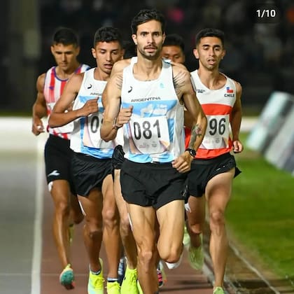Federico Bruno, durante su participación en los Juegos Odesur Asunción 2022, donde ganó dos medallas doradas