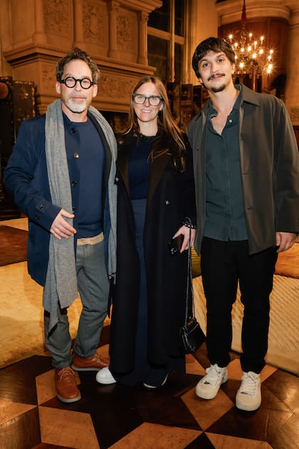 Federico Churba, junto a su mujer Heidi, y Blas Churba