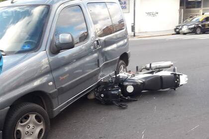 La escena del accidente