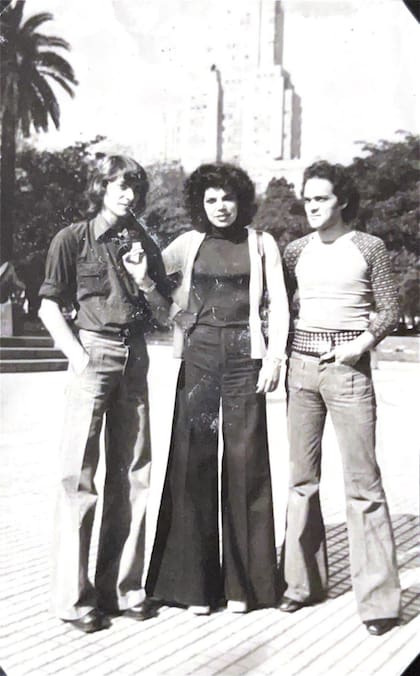 Federico Moura con Cecilia García y Juan Risuelo