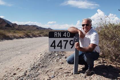 Federico Norte en la RN 40 que inspiró el proyecto del pasaporte.
