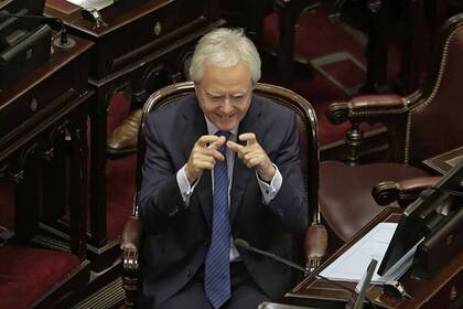 Federico Pinedo hoy en el Senado