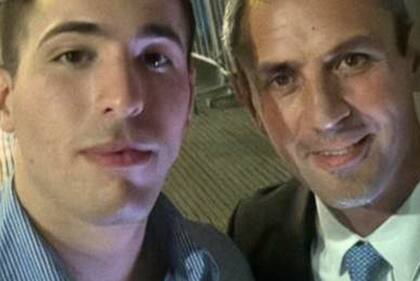 Federico Sharif Menem junto a Martín Menem