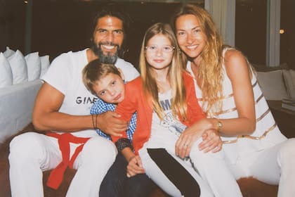 Federico, Stefano, Francesca y Andrea en una foto familiar.