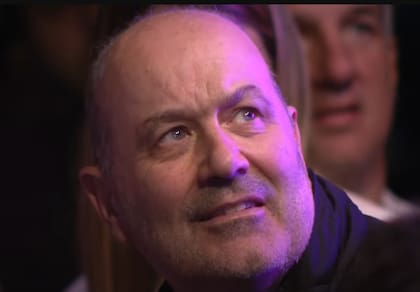 Federico Sturzenegger, ministro de Desregulación y Transformación del Estado en el acto de Javier Milei en Parque Lezama