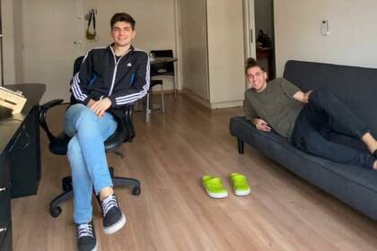 Federico y su primo decidieron alquilar juntos para afrontar los gastos
