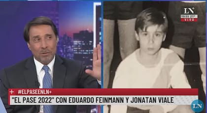 Feinmann, ahora y con 8 años: Jony Viale lo sorprendió con la foto