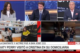 Feinmann estalló al aire por una foto de Katy Perry visitando a Cristina Kirchner, que no era real