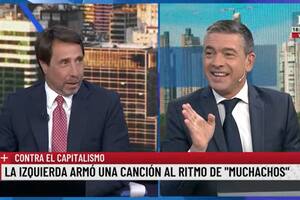 La reacción de Feinmann al escuchar la canción del campamento Anti Capitalista que hizo tentar a Rossi