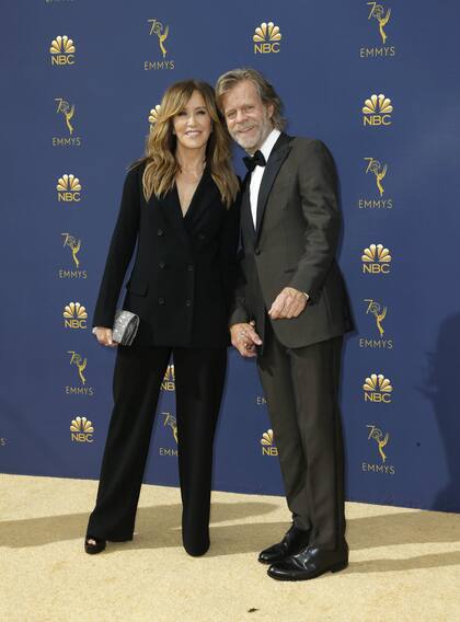 Felicity Huffman y William H. Macy, nominado como mejor actor de comedia por su trabajo en Shameless