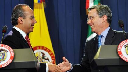 Felipe Calderón y Álvaro Uribe fueron los más importantes exponentes de la alianza de México y Colombia con Washington en la lucha contra las drogas