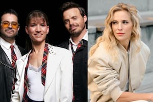 Felipe Colombo, Camila Bordonaba y Benjamín Rojas volvieron a tocar con Erreway y Luisana Lopilato tuvo una aparición sorpresa en el show (Foto: Instagram @rojas_benja / @luisanalopilato)