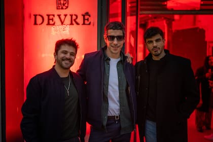 Felipe Colombo, Esteban Lamothe y Santiago Talledo.